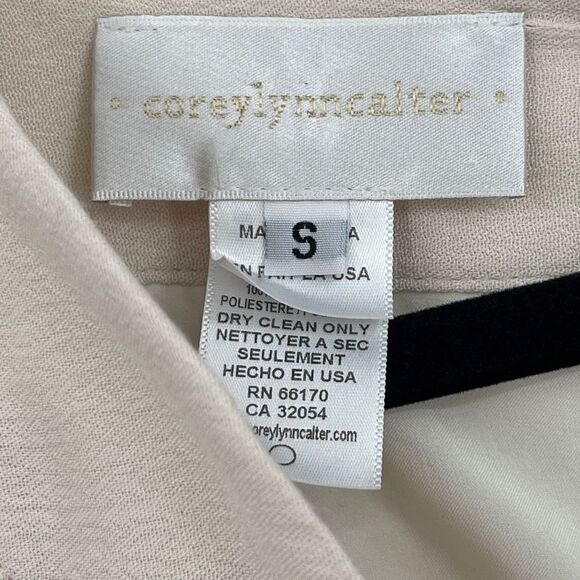 Corey Lynn Calter Tan Bell Sleeve V-Neck Wrap Midi Boho romper Size Small - Picture 3 of 7